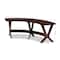 Baxton Studio Berlin Walnut Finished Wood Curved Dining Bench 155-9547 - alternate 7